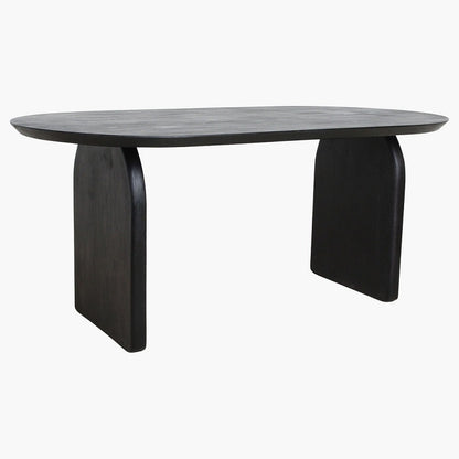 Bullnose Dining Table Closed Base Black