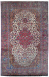 Antique Kashan Silk Rug