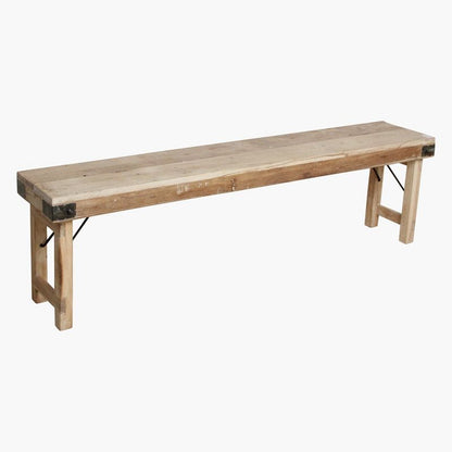 Limewash Folding Bench – 120 cm & 160 cm