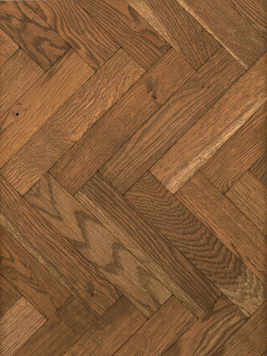 White Oak Tumbled Herringbone Double Smoked & Oiled