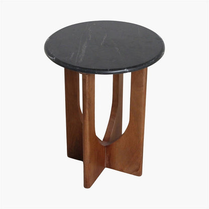 Brunei Side Table Black Marble
