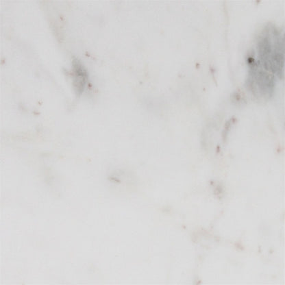 Marble Side Table Round White