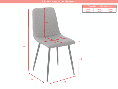 Argenta Dining Chair Dark Grey