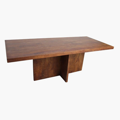 Bullnose Greek Cross Dining Table - Mango Wood