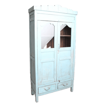 Light Blue Tall 2-Door Cabinet