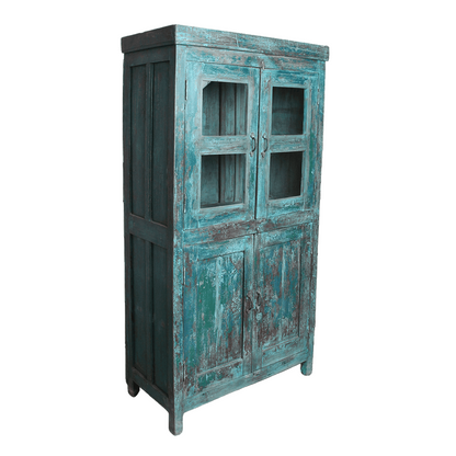 Green 4-Door Cabinet