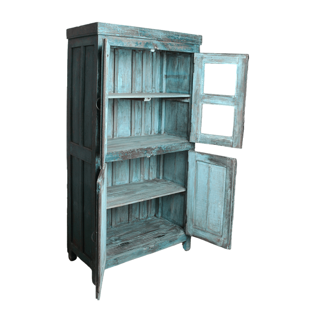 Green 4-Door Cabinet