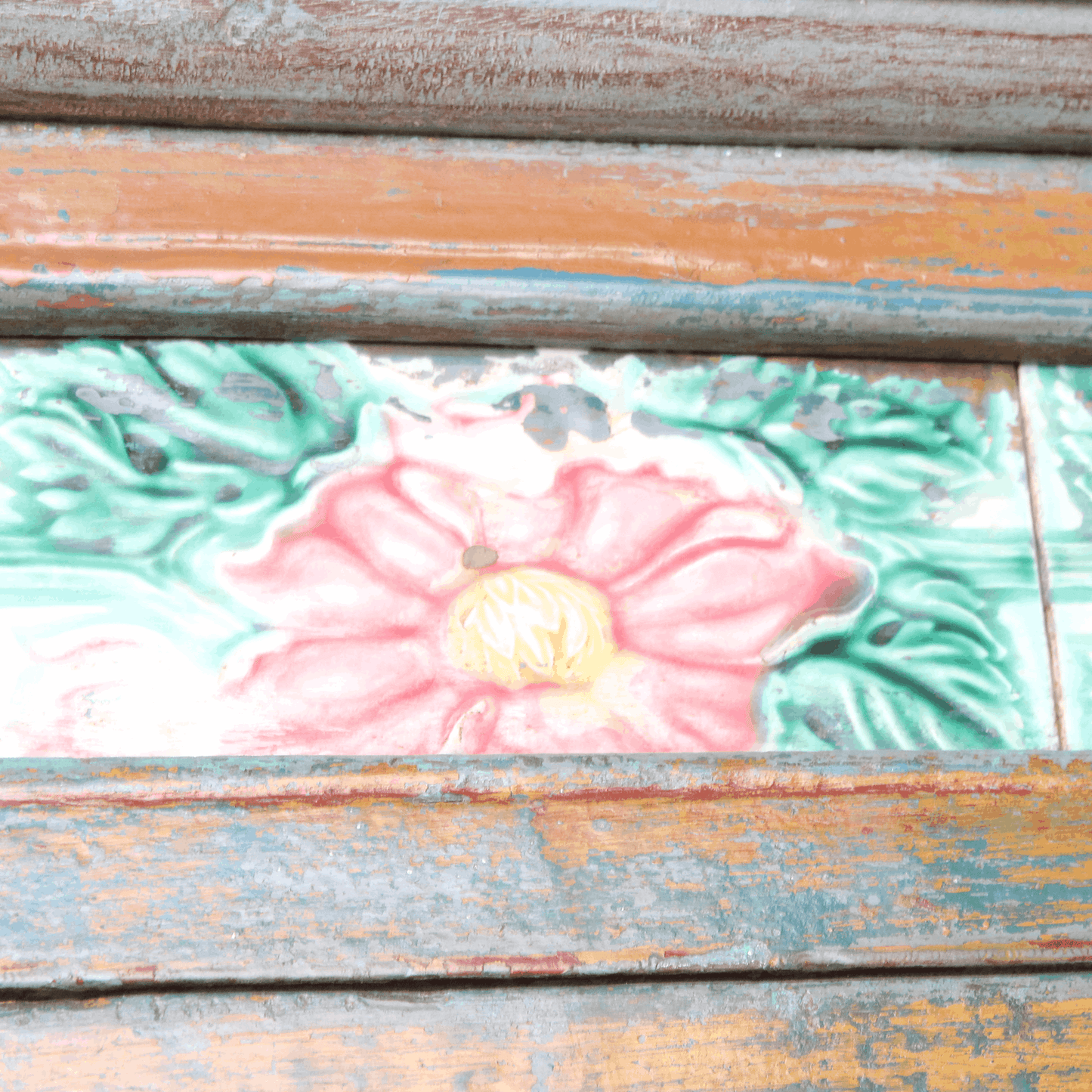 8-Panel Blue & Yellow Cabinet