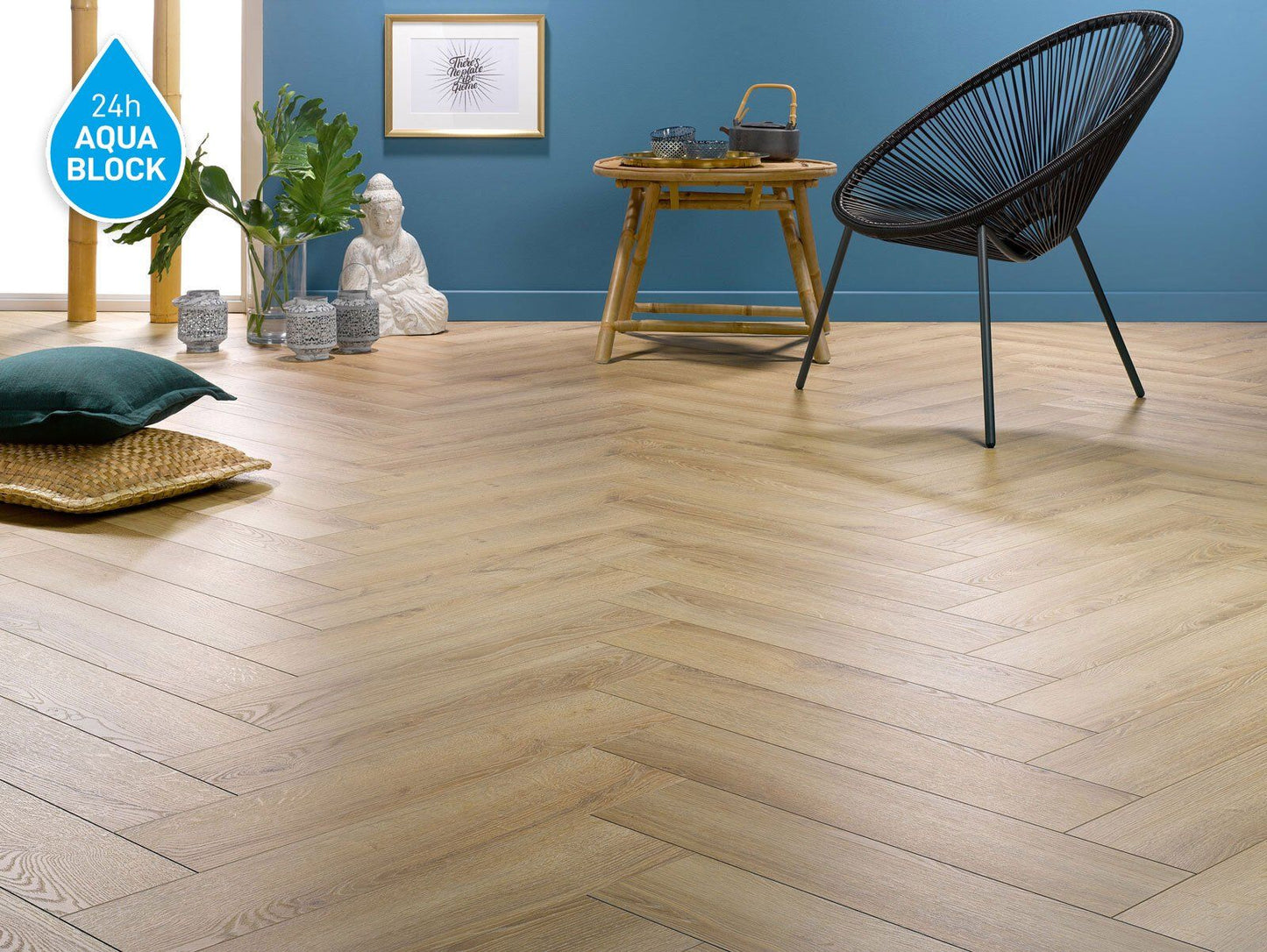 Empire Herringbone Laminate Flooring – 12mm Water-Resistant Range