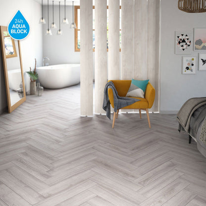 Empire Herringbone Laminate Flooring – 12mm Water-Resistant Range