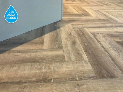 Empire Herringbone Laminate Flooring – 12mm Water-Resistant Range