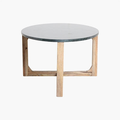 Marble Coffee Table Oval Green