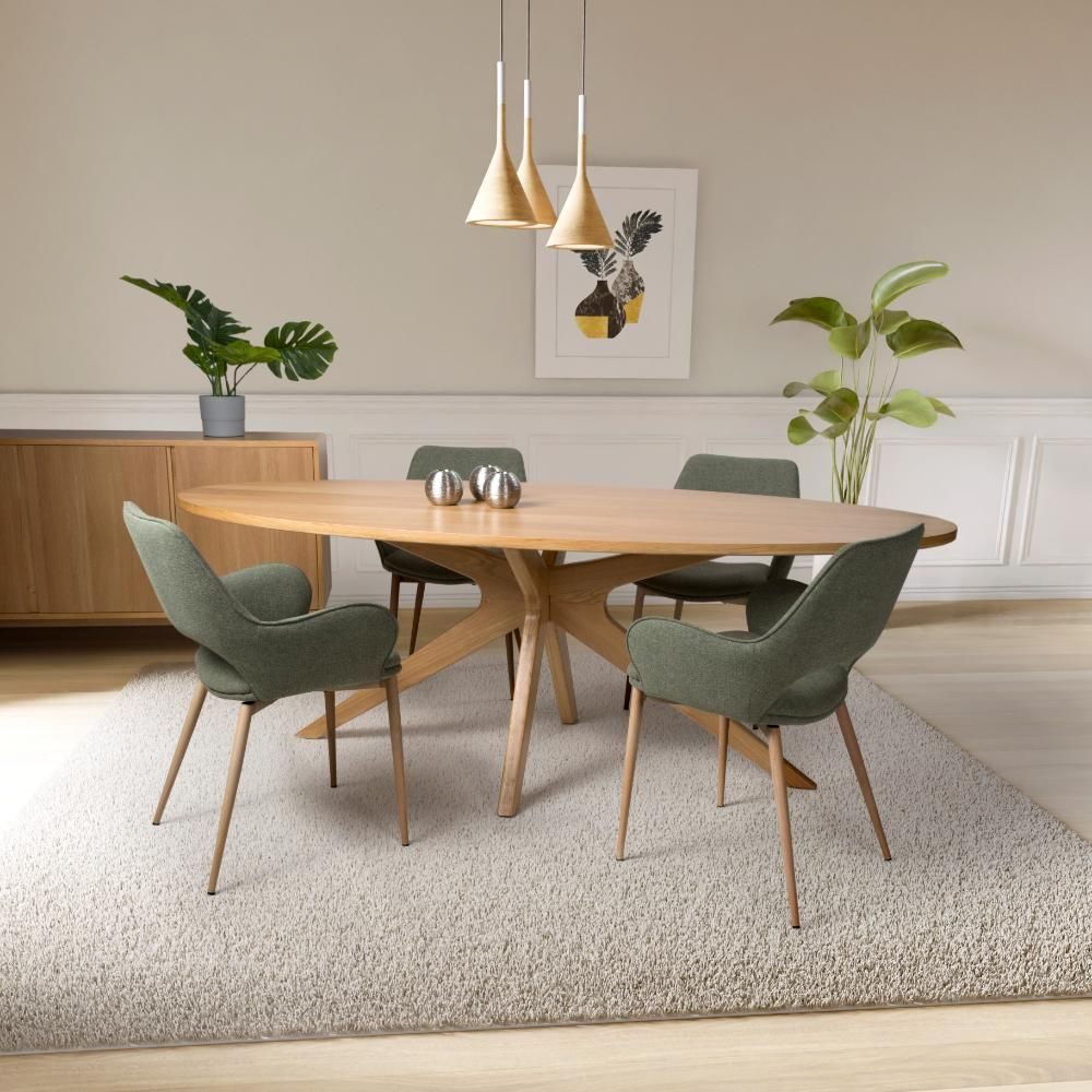 Hoxton Oval Dining Table 2000mm