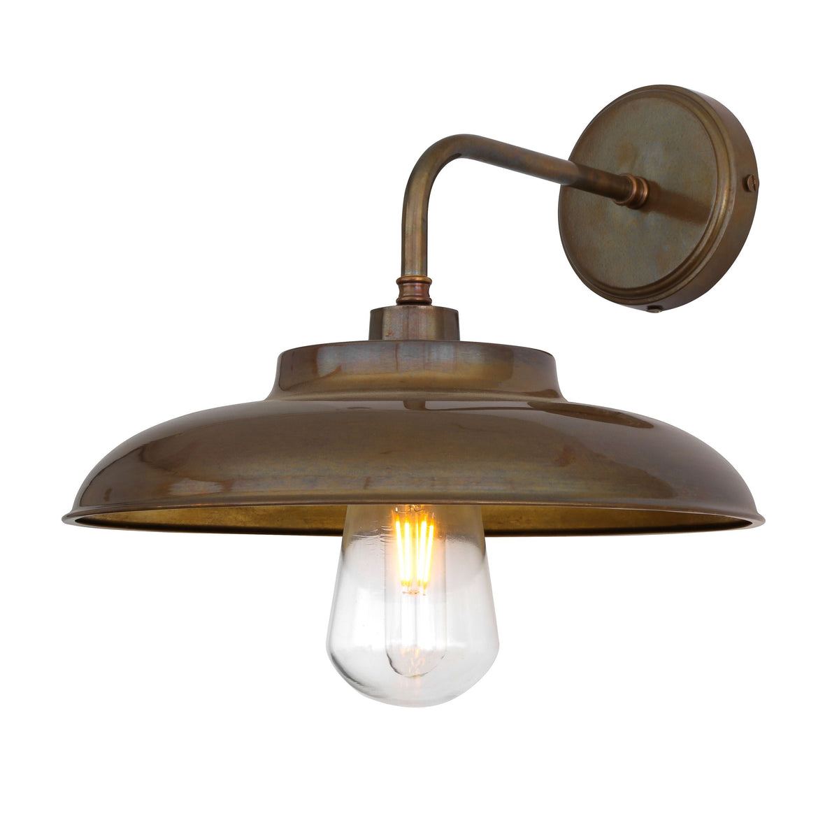 Darya Brass Outdoor Wall Light 31.5cm IP65