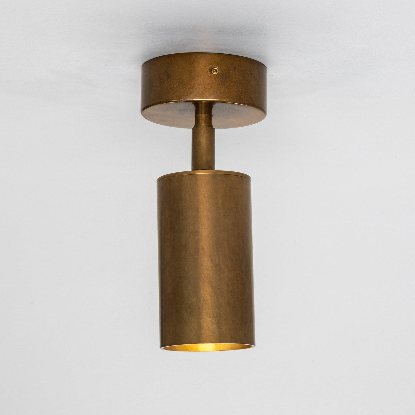 Evanston Directional Brass Ceiling Spotlight 8.5cm IP20