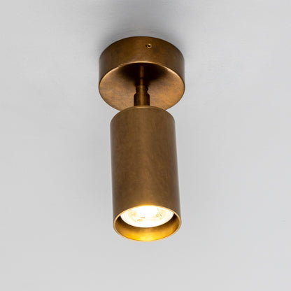 Evanston Directional Brass Ceiling Spotlight 8.5cm IP20