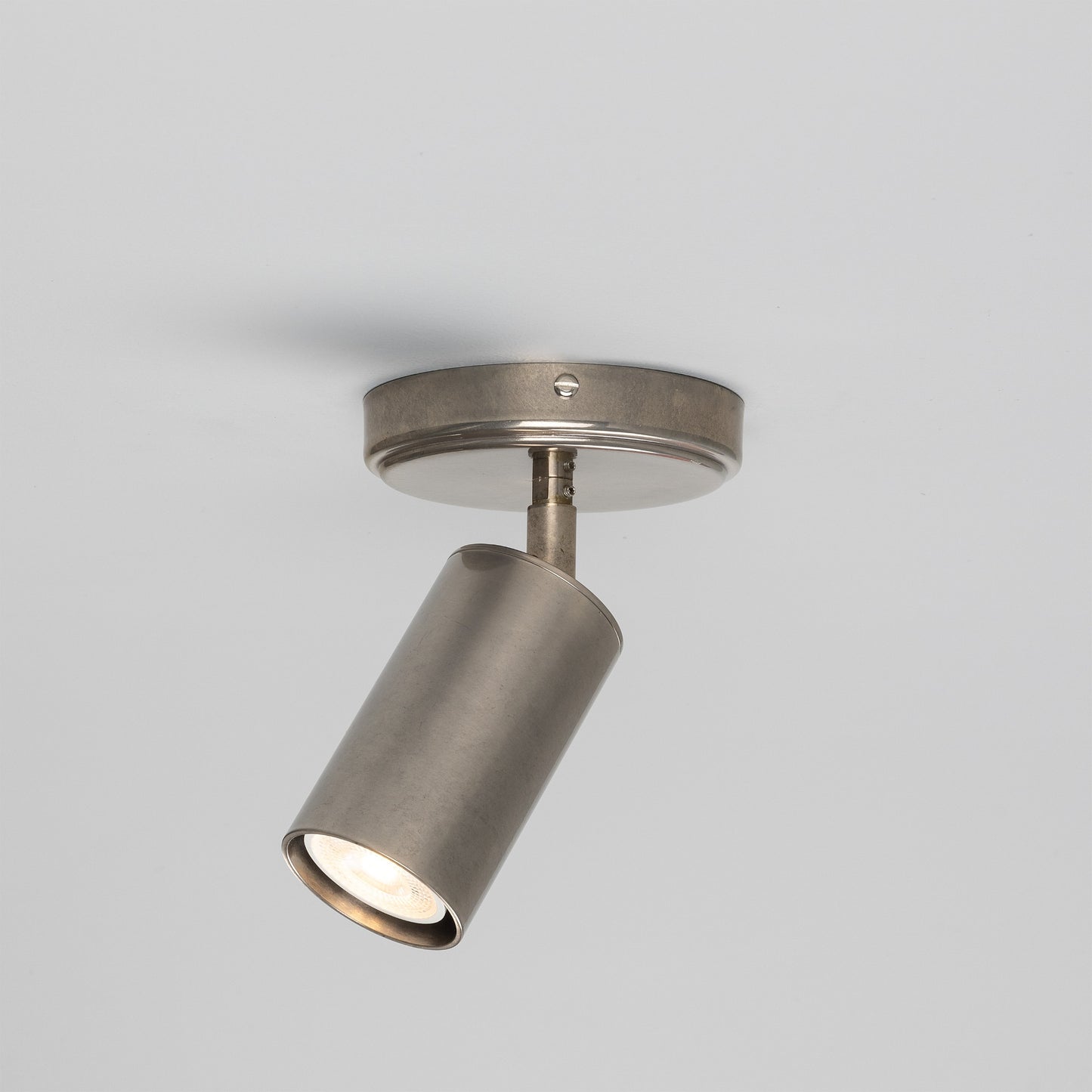 Evanston Directional Brass Ceiling Spotlight 8.5cm IP20