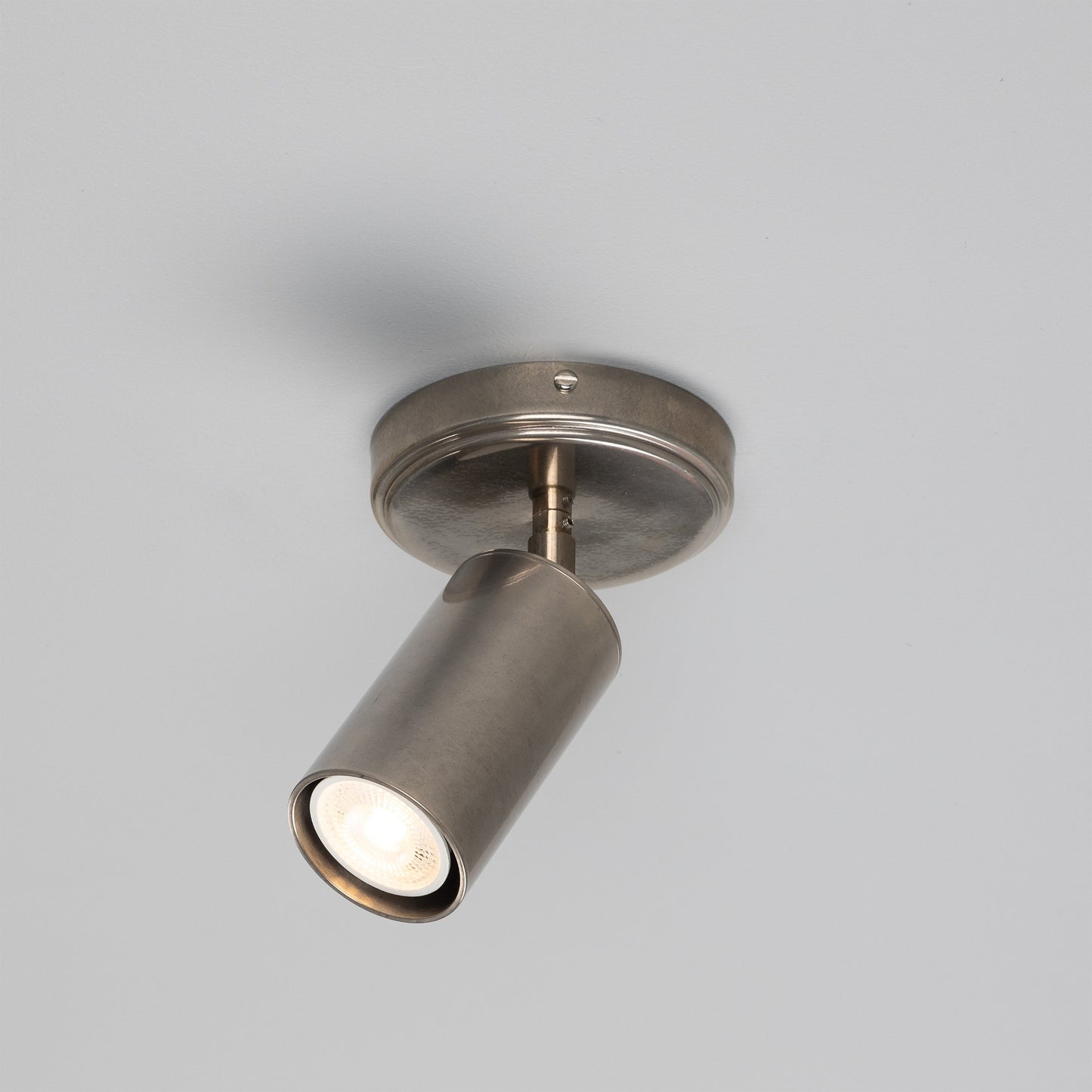 Evanston Directional Brass Ceiling Spotlight 8.5cm IP20