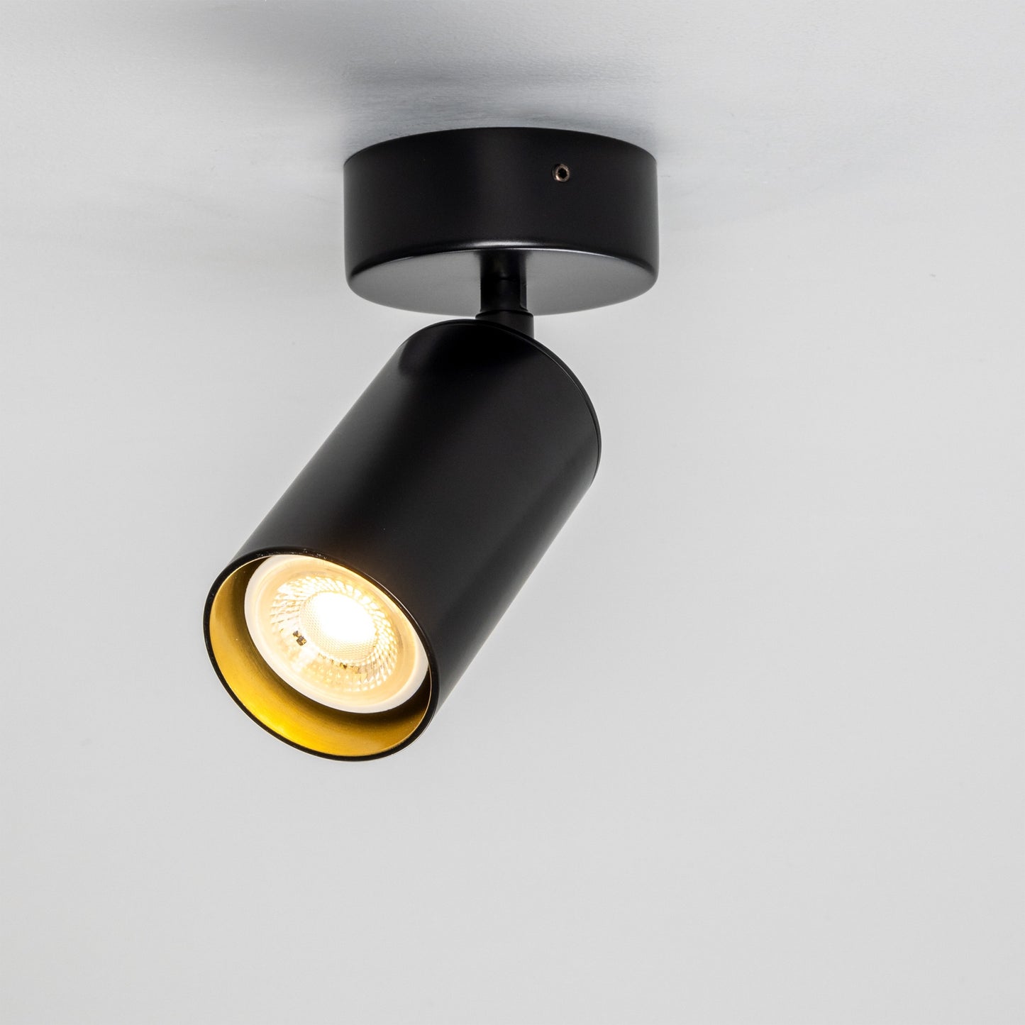 Evanston Directional Brass Ceiling Spotlight 8.5cm IP20