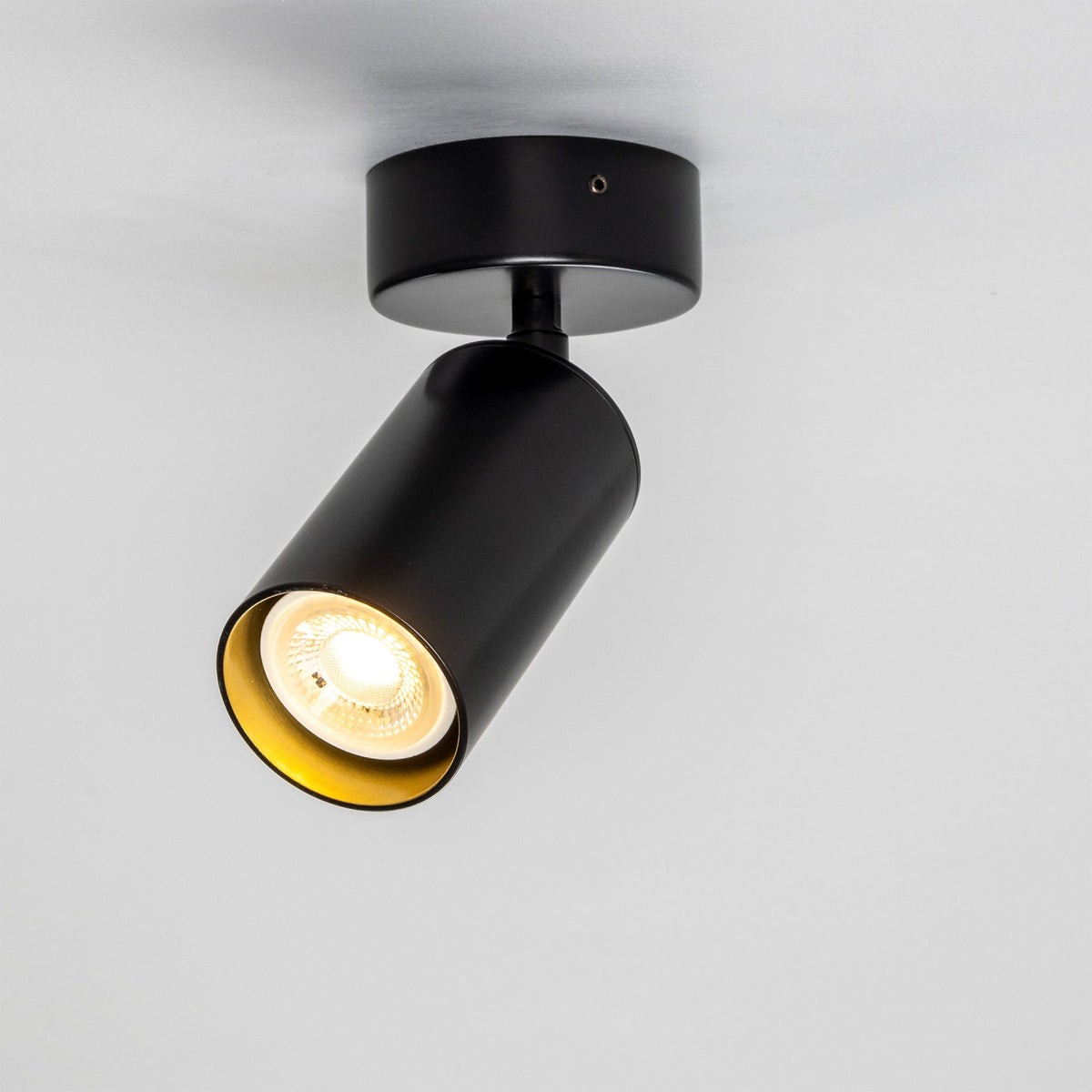 Evanston Directional Brass Ceiling Spotlight 8.5cm IP20