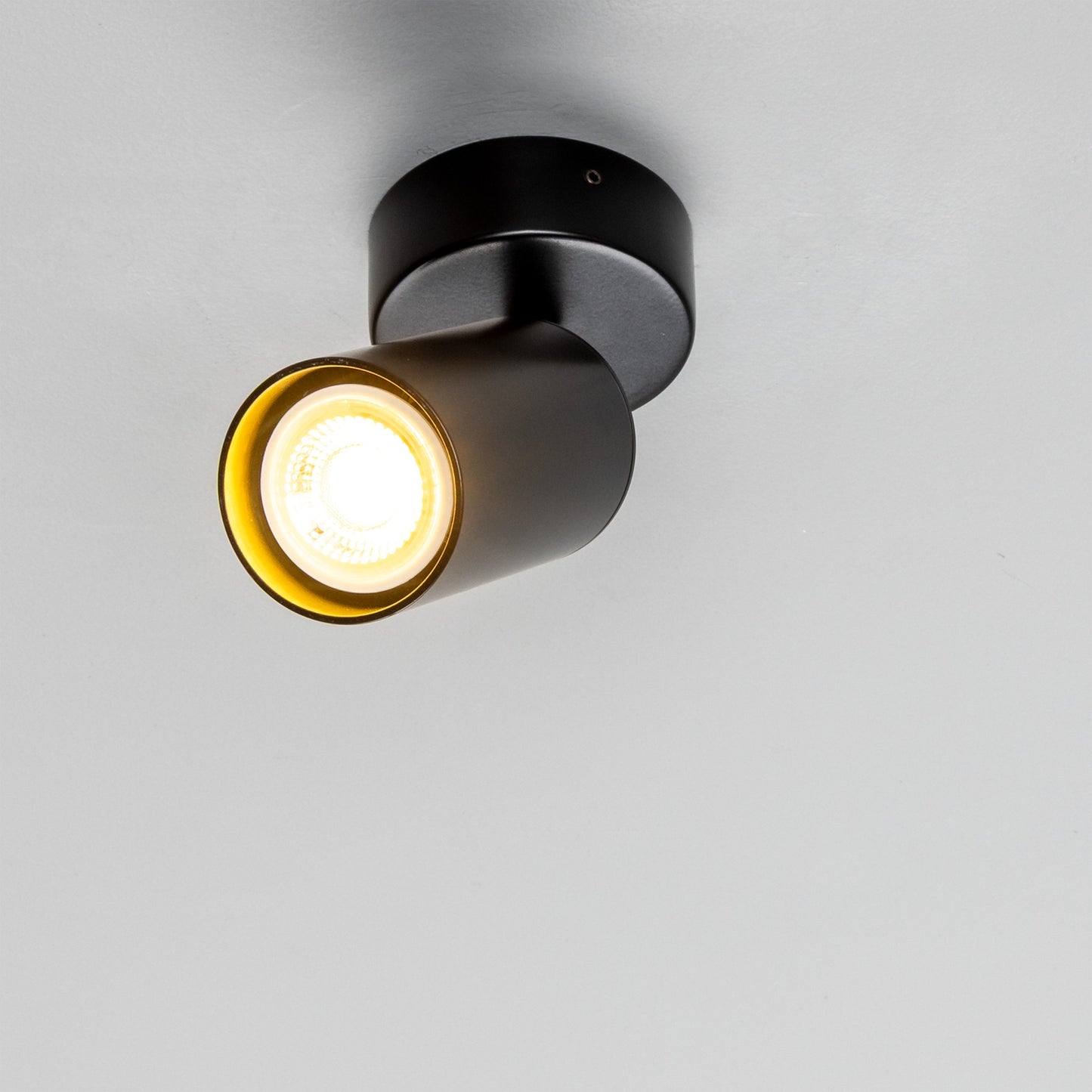 Evanston Directional Brass Ceiling Spotlight 8.5cm IP20