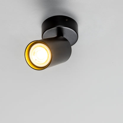 Evanston Directional Brass Ceiling Spotlight 8.5cm IP20