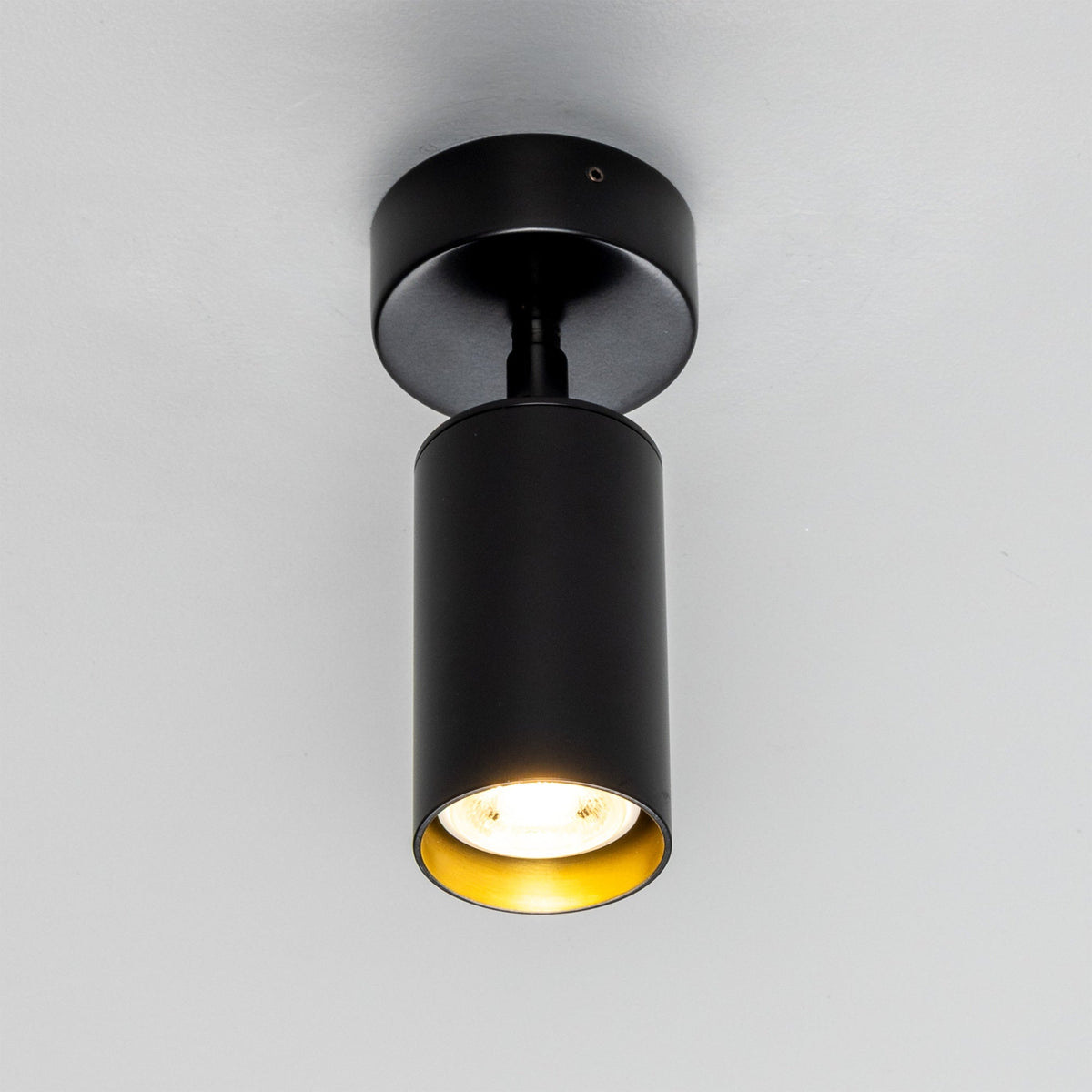 Evanston Directional Brass Ceiling Spotlight 8.5cm IP20