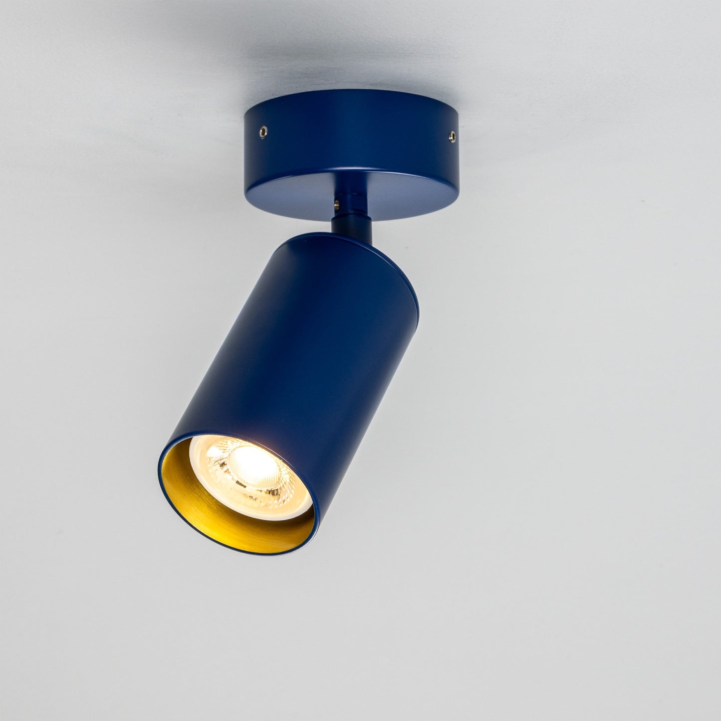 Evanston Directional Brass Ceiling Spotlight 8.5cm IP20