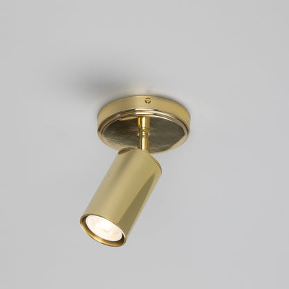 Evanston Directional Brass Ceiling Spotlight 8.5cm IP20