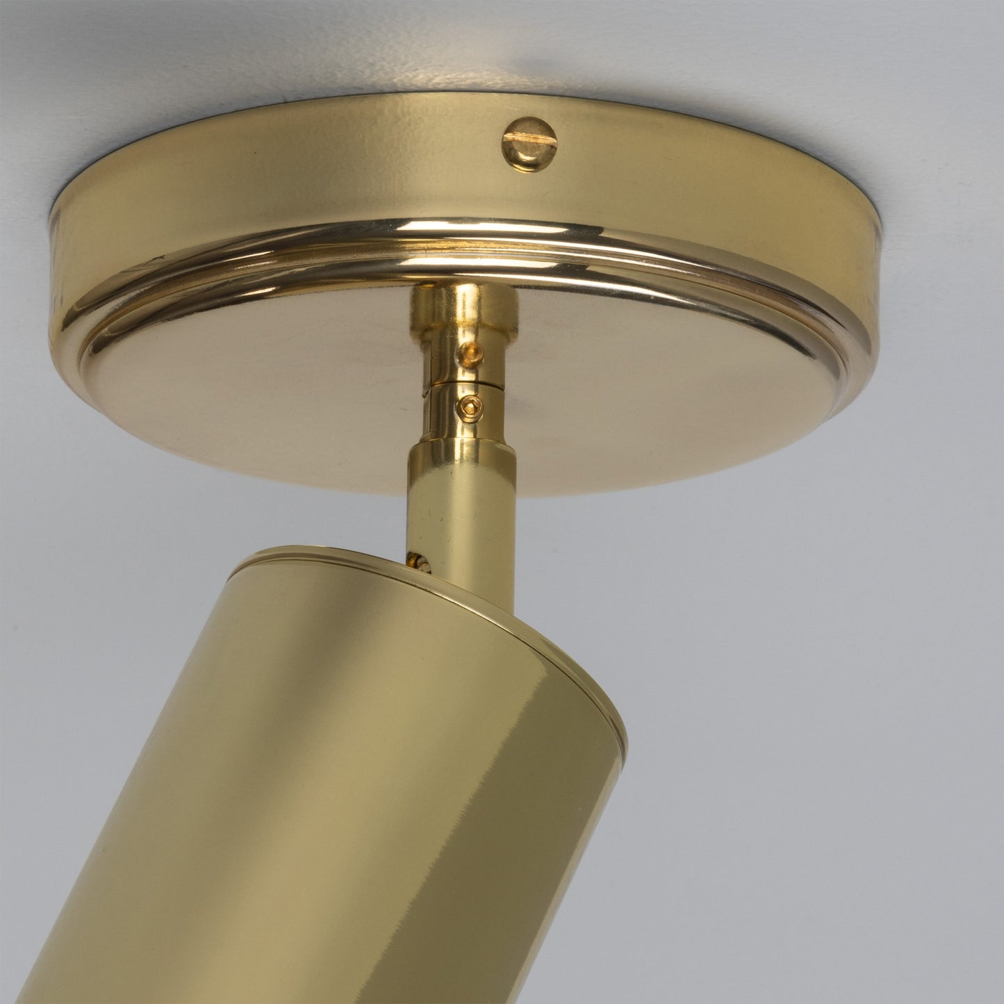 Evanston Directional Brass Ceiling Spotlight 8.5cm IP20