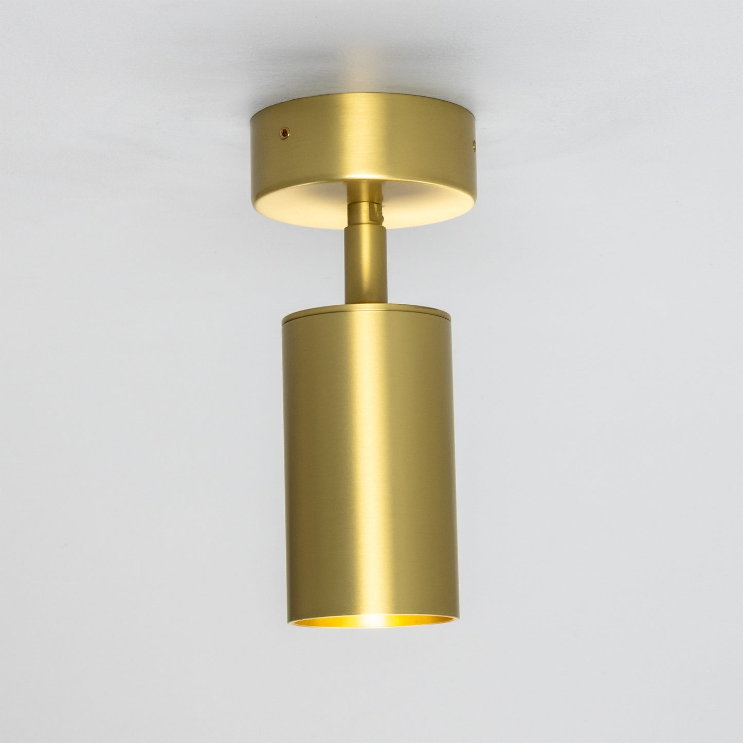 Evanston Directional Brass Ceiling Spotlight 8.5cm IP20