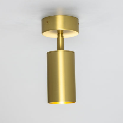 Evanston Directional Brass Ceiling Spotlight 8.5cm IP20
