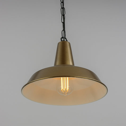 Hex Industrial Factory Pendant Light 30cm IP20