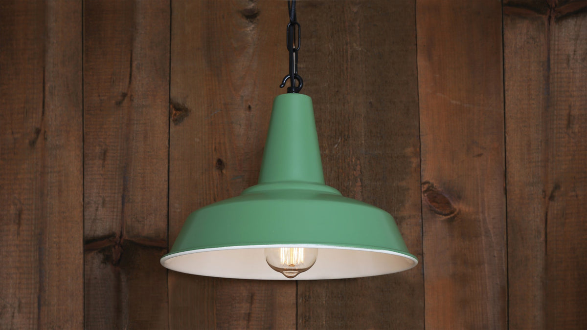 Hex Industrial Factory Pendant Light 30cm IP20
