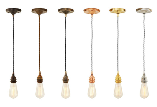 Lome Vintage Braided Pendant Light 8cm IP20
