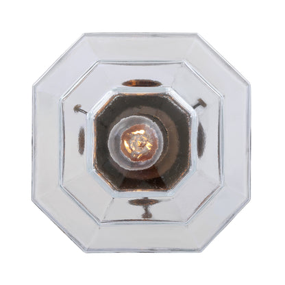 Novato Pendant with Hexagonal Stepped Glass Shade 35cm IP20