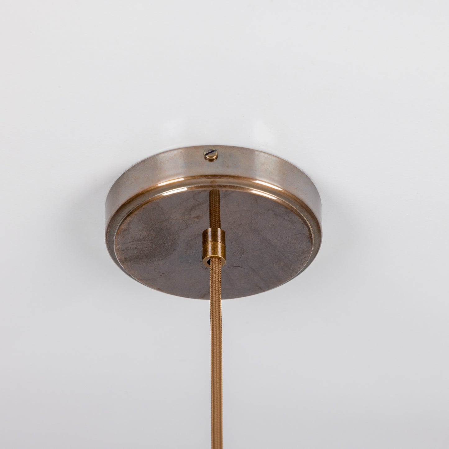 Nahla Reeded Glass and Brass Pendant Clear or Opal 20cm IP20