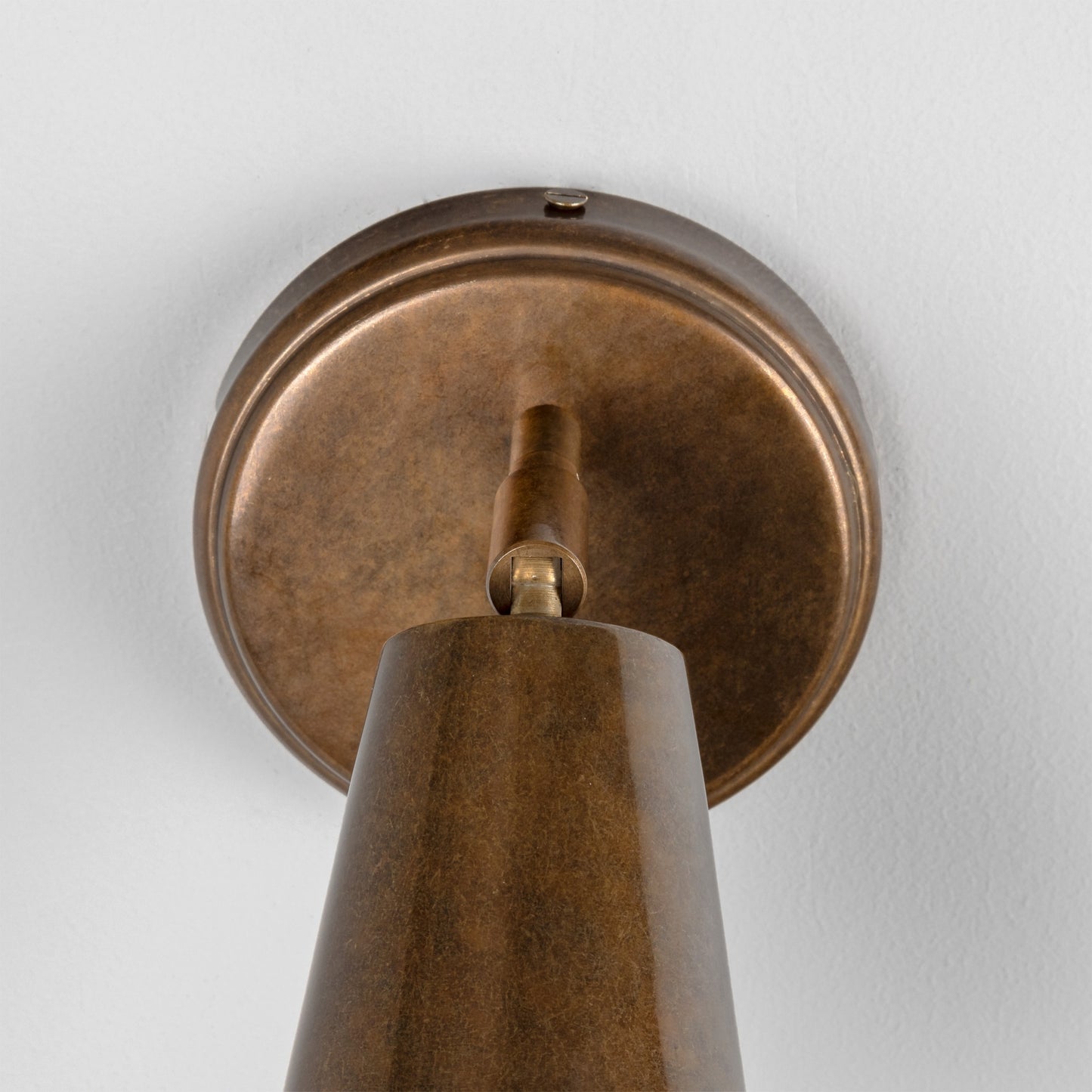 Cashel Adjustable Brass Cone Wall Light 12cm IP20