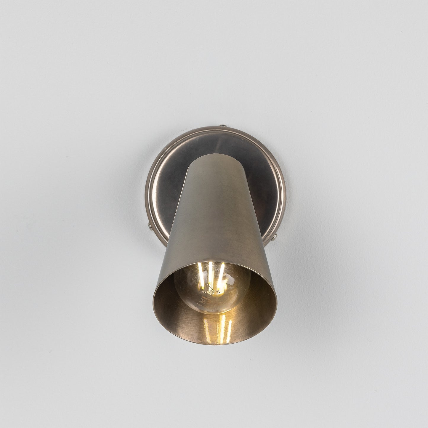 Cashel Adjustable Brass Cone Wall Light 12cm IP20