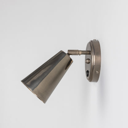 Cashel Adjustable Brass Cone Wall Light 12cm IP20