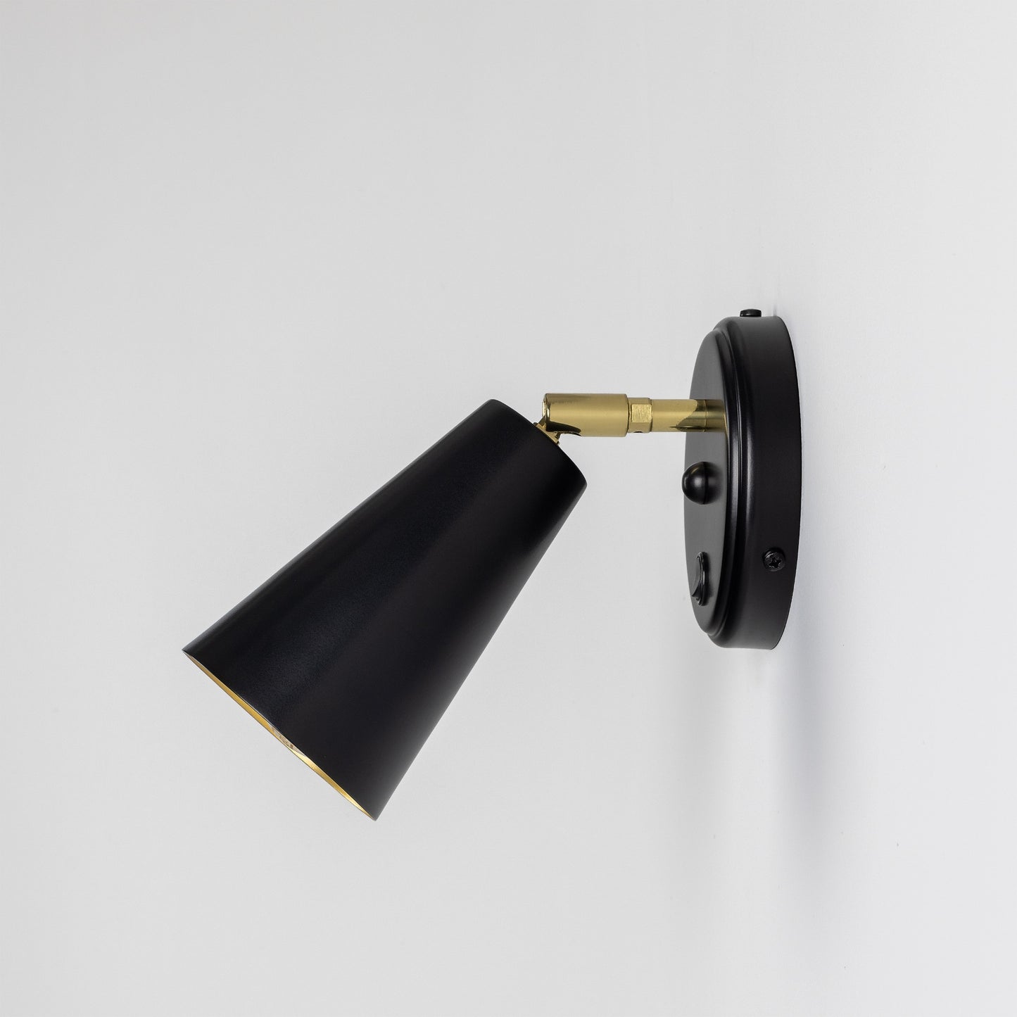 Cashel Adjustable Brass Cone Wall Light 12cm IP20