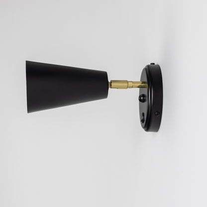 Cashel Adjustable Brass Cone Wall Light 12cm IP20