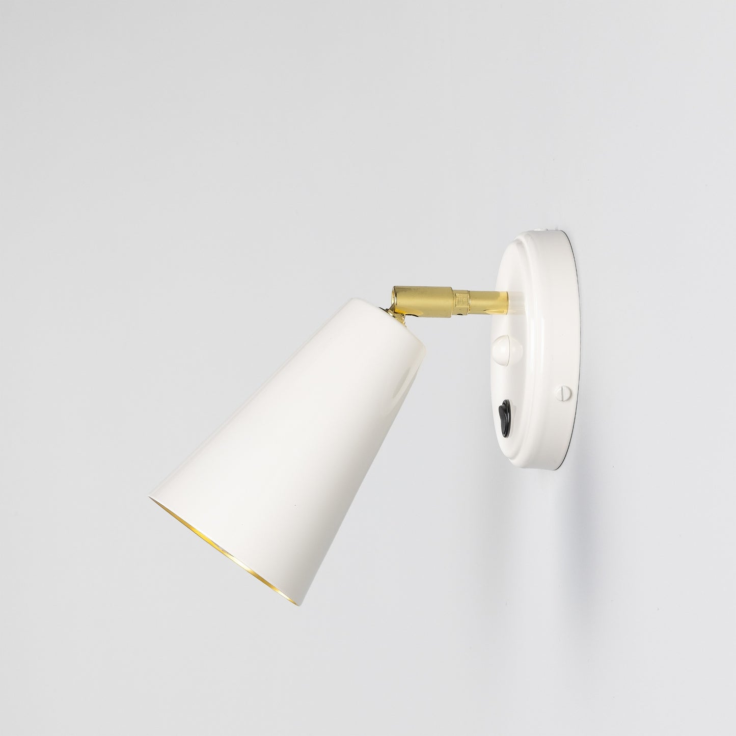 Cashel Adjustable Brass Cone Wall Light 12cm IP20