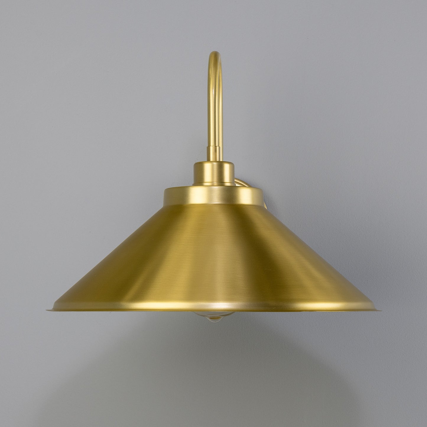 Rio Vintage Brass Swan Neck Wall Light 38cm