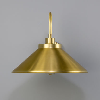 Rio Vintage Brass Swan Neck Wall Light 38cm