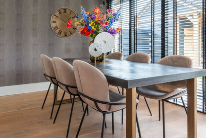 Blackbone Dining Table – Brass Black Rustic