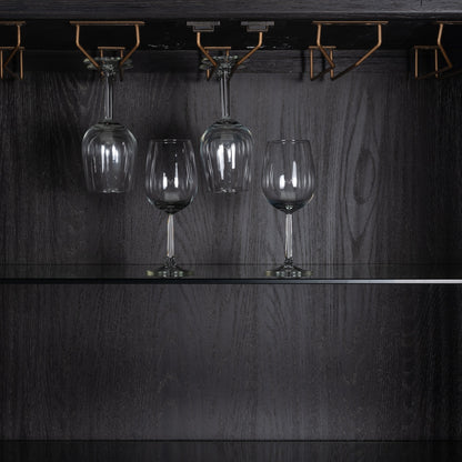 Bloomville Bar Cabinet Gold