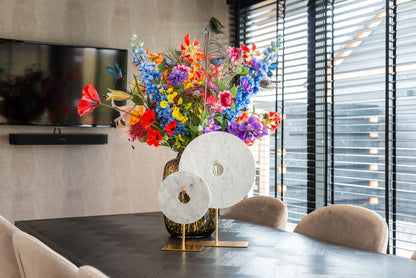 Blackbone Dining Table – Brass Black Rustic