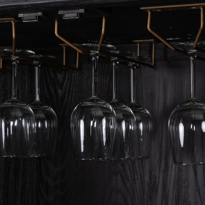 Bloomville Bar Cabinet Gold