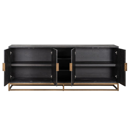 Blackbone 4 Door Sideboard Gold